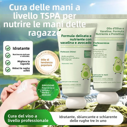 🥳2026 BEST-SELLER｜OLTRE 50K VENDUTI🔥50% DI SCONTO 🥑🧴Crema Mani all'Avocado e Vaselina｜Idratazione 48 Ore, Lenitiva e Schiarente, Delicata per Pelli Sensibili, Confezione Convenienza Compra 1 e Ricevi 3✨