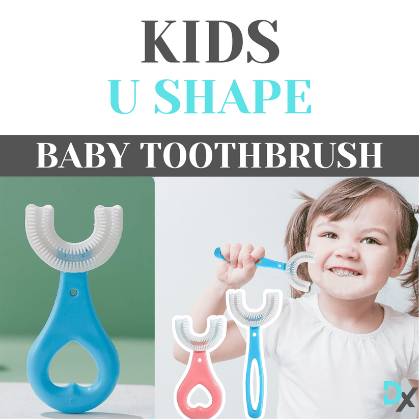 🦷Spazzolino da denti a forma di U per bambini tutto tondo🎁