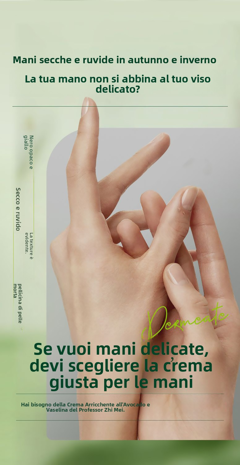 🥳2026 BEST-SELLER｜OLTRE 50K VENDUTI🔥50% DI SCONTO 🥑🧴Crema Mani all'Avocado e Vaselina｜Idratazione 48 Ore, Lenitiva e Schiarente, Delicata per Pelli Sensibili, Confezione Convenienza Compra 1 e Ricevi 3✨