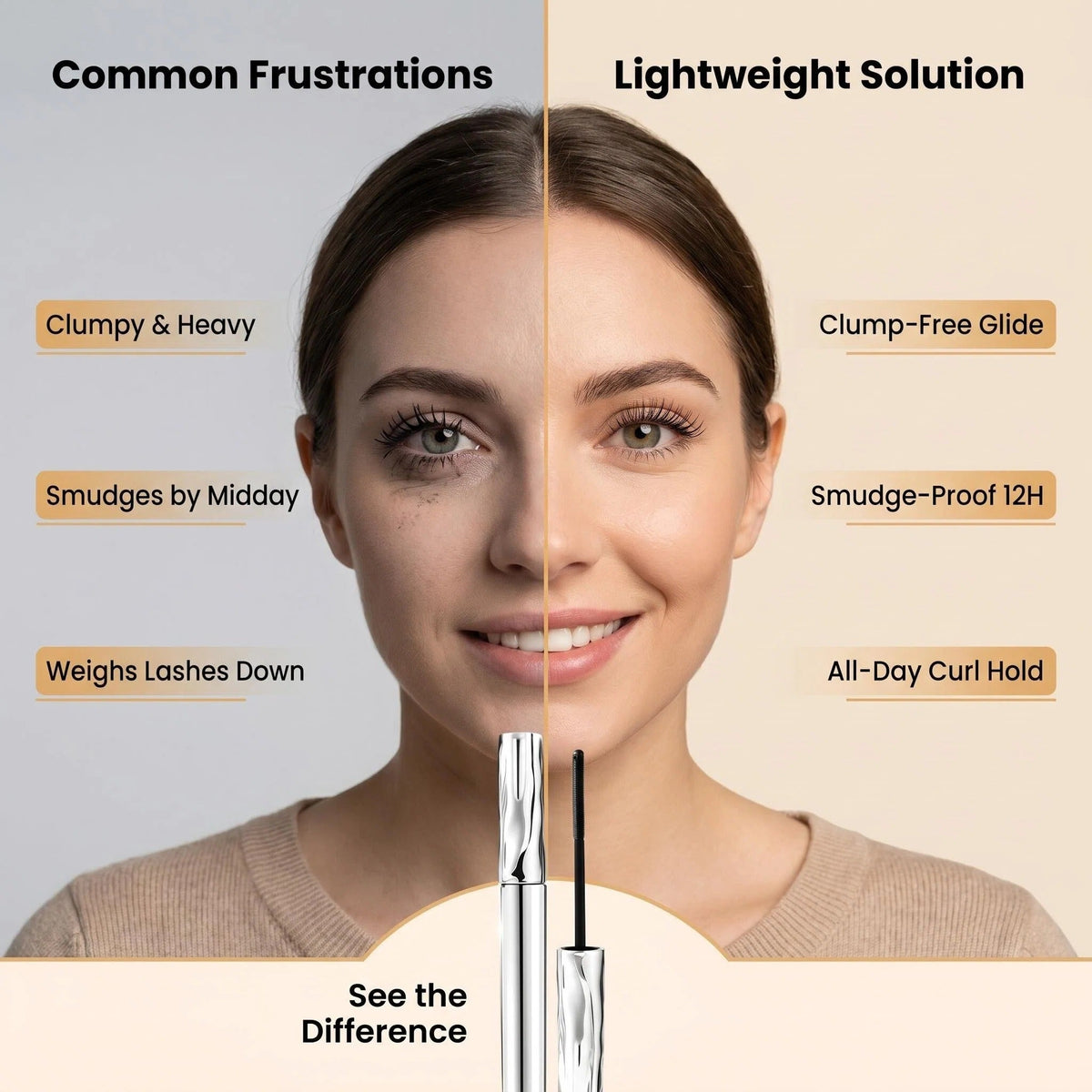 ✨ Mascara allungante e arricciante impermeabile e resistente al sudore – Dì Addio alle ciglia appiattite e allo sbavamento! 🚫 Effetto volume istantaneo, lunga durata, non si sbava neanche con pioggia e sudore 👁️