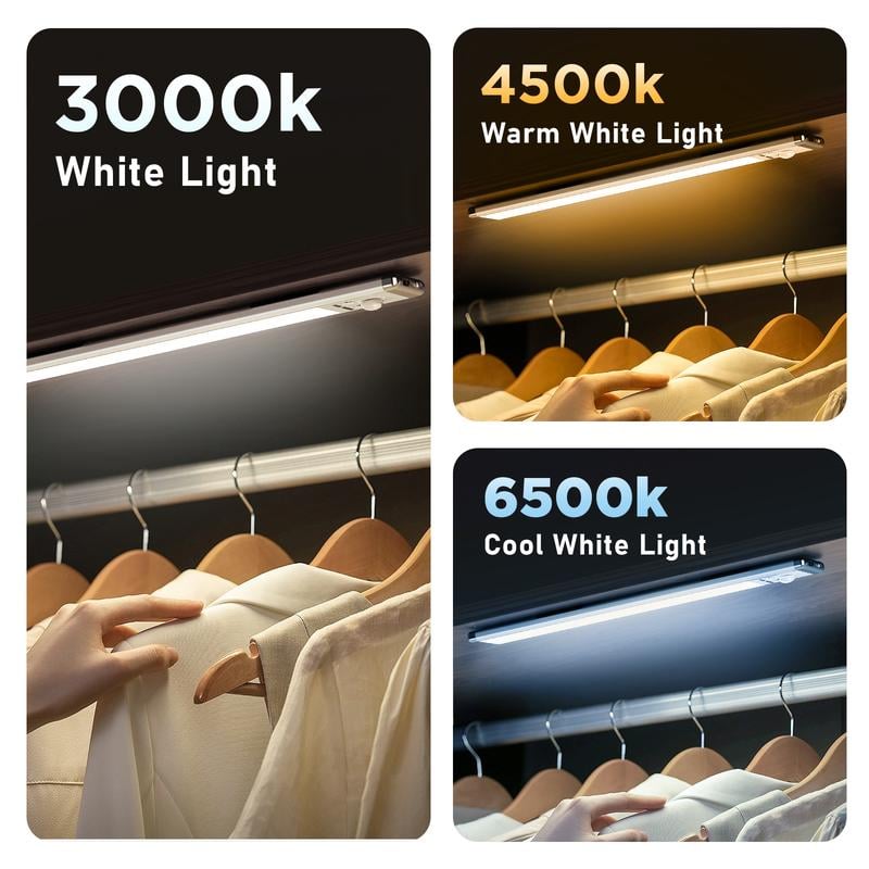 🏆 Offerta Imperdibile -50% 🔥 Illuminazione a 3 Colori con Sensore Intelligente a Magnete Ricaricabile Senza Fori