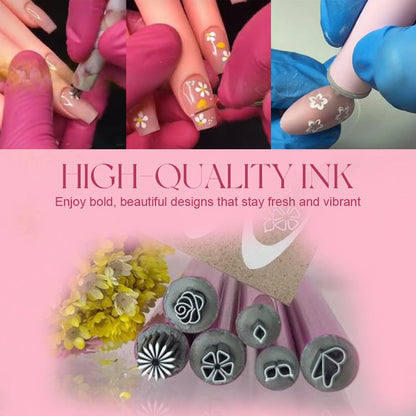 ❣️Penna per timbri per nail art (facile da usare anche per i principianti)