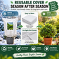 ⏳ Offerta a tempo limitato ⏰ Essenziale per il giardino d’inverno – Copertura antigelo per piante, traspirante e riutilizzabile per arbusti, piante in vaso e giovani alberi ❄️🌿