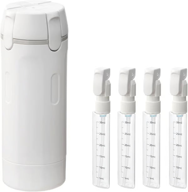 🧴 50% DI SCONTO! ✨ Set Flaconi da Viaggio 4-in-1 Ricaricabili – Senza Perdite, Compatti & Organizzati ✈️
