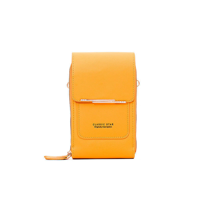 Borsa da donna in pelle con touch screen