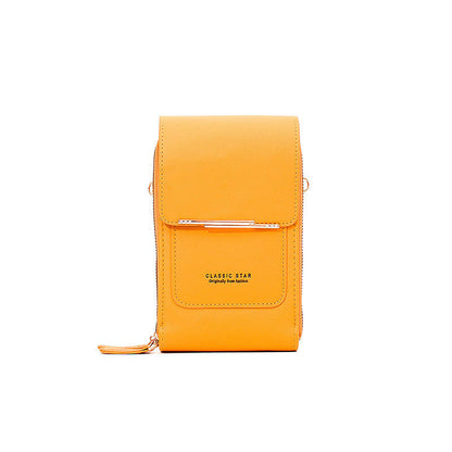 Borsa da donna in pelle con touch screen