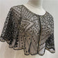 Stola di pizzo vintage con perline