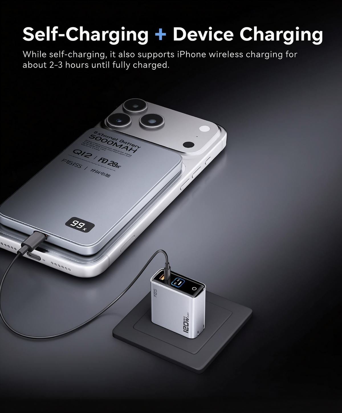 ⚡Power Bank Magnetico Slim✨Batteria esterna wireless 15W + PD 20W. Corpo in metallo con display LED, ricarica rapida. Compatibile con iPhone, Watch e auricolari. Leggero e compatto, ricarica i tuoi dispositivi ovunque ti trovi!