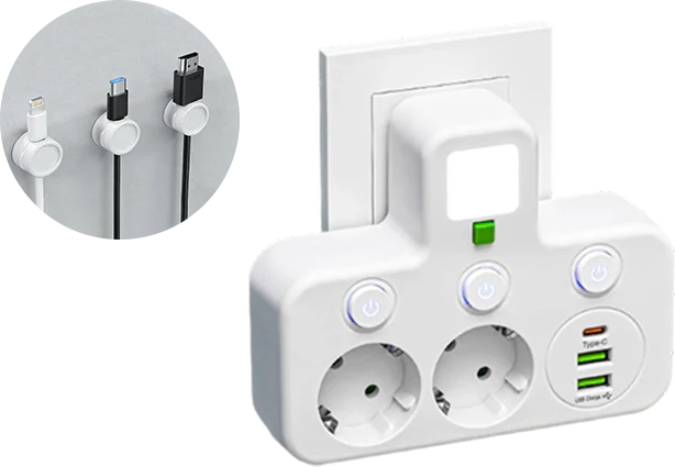 🔌 50% DI SCONTO!🔥Presa multipla intelligente con porte USB