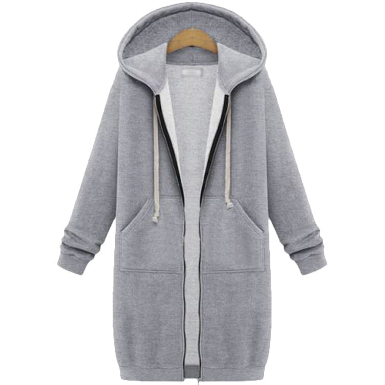 🔥✨ Felpa con Cappuccio e Zip in Pile da Donna