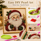 🧘 Rilassante e Adatto ai Principianti – 🎨💎 Kit DIY Pittura con Perle e Diamanti a Tema Natalizio