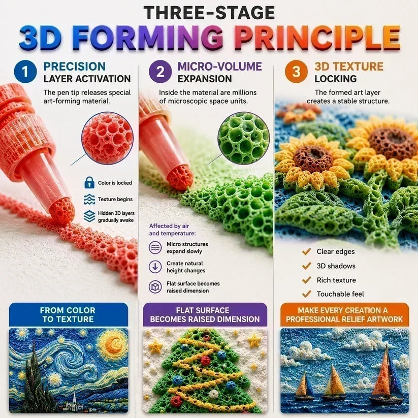 💥ULTIMO GIORNO: COMPRA 1 E RICEVI 1 GRATIS!!🎁🔮Penna Magica – Disegna in 3D con un solo tratto!🎄 Penne da disegno fai-da-te Bubble Popcorn e Compra 3, Paghi 2 🔥