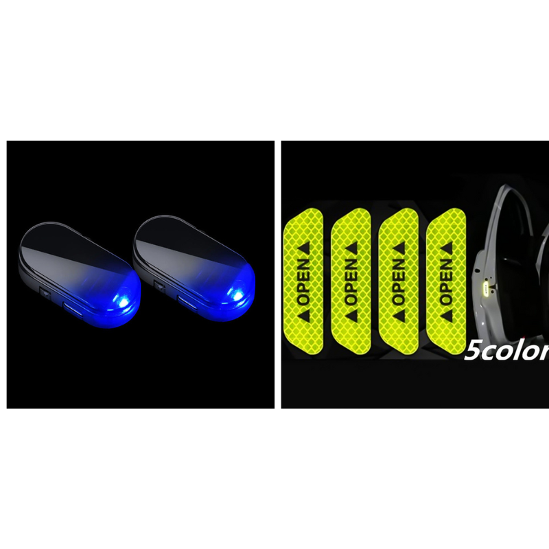 Spia antifurto per auto alimentata ad energia solare