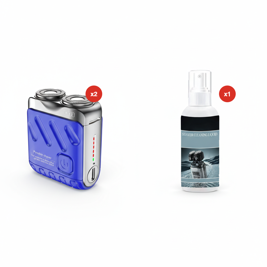 🔥 OFFERTA SPECIALE NATALE: ACQUISTA 3, OTTIENI 1 GRATIS! 🪒 Rasoio Elettrico Rotativo Portatile a Doppio Anello – Impermeabile, Ricaricabile & Perfetto per Viaggi e Uso Quotidiano ⚡📦