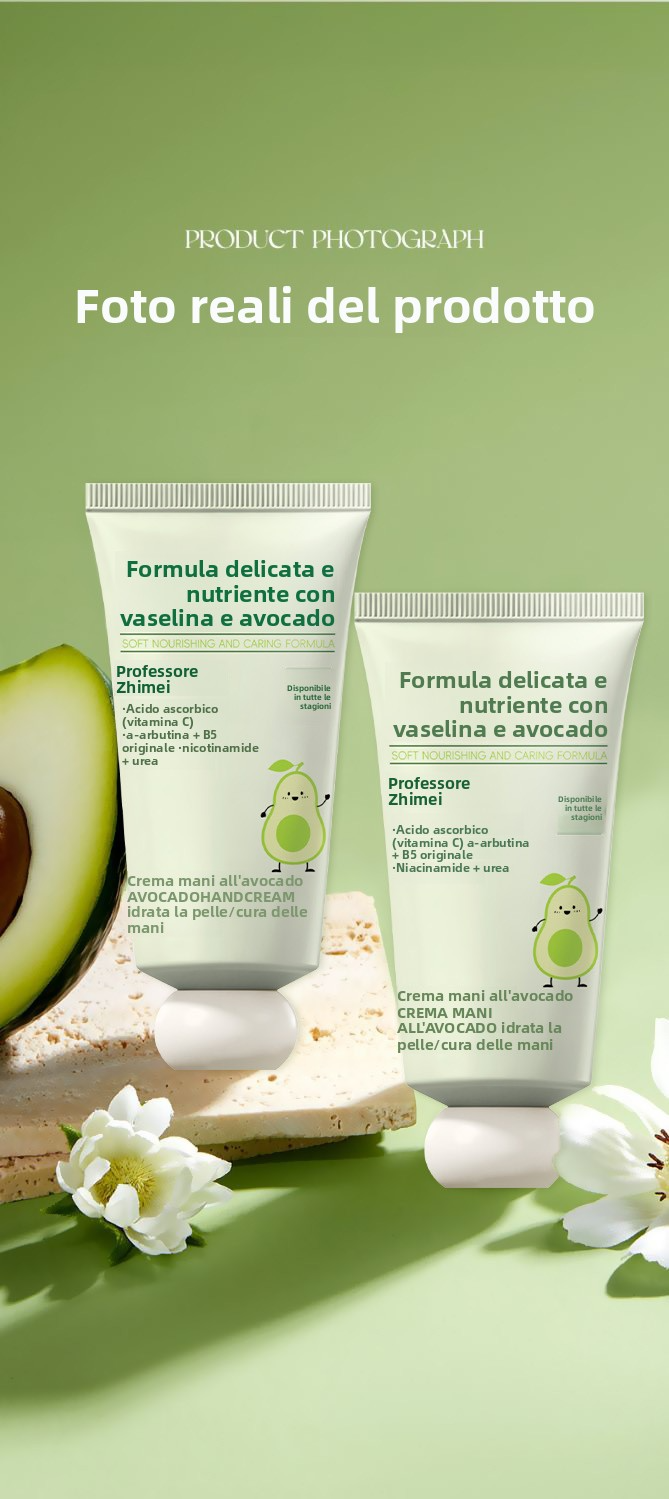 🥳2026 BEST-SELLER｜OLTRE 50K VENDUTI🔥50% DI SCONTO 🥑🧴Crema Mani all'Avocado e Vaselina｜Idratazione 48 Ore, Lenitiva e Schiarente, Delicata per Pelli Sensibili, Confezione Convenienza Compra 1 e Ricevi 3✨