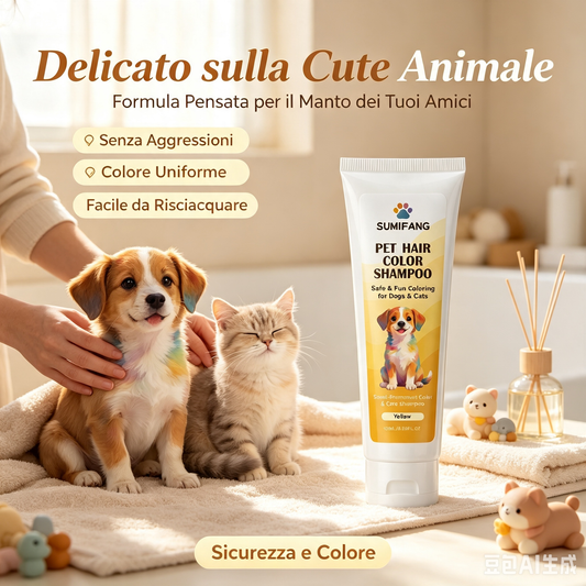 🎺🥳 SALDI CALDI 2026 🥳💞 5.000+ VENDUTI! 🐶🐱❤️ OFFERTA LAMPO: -30% per i primi 300 – Tinta per Peli di Animali Domestici SHOUPIN | Crema Colorante Professionale per Cani e Gatti