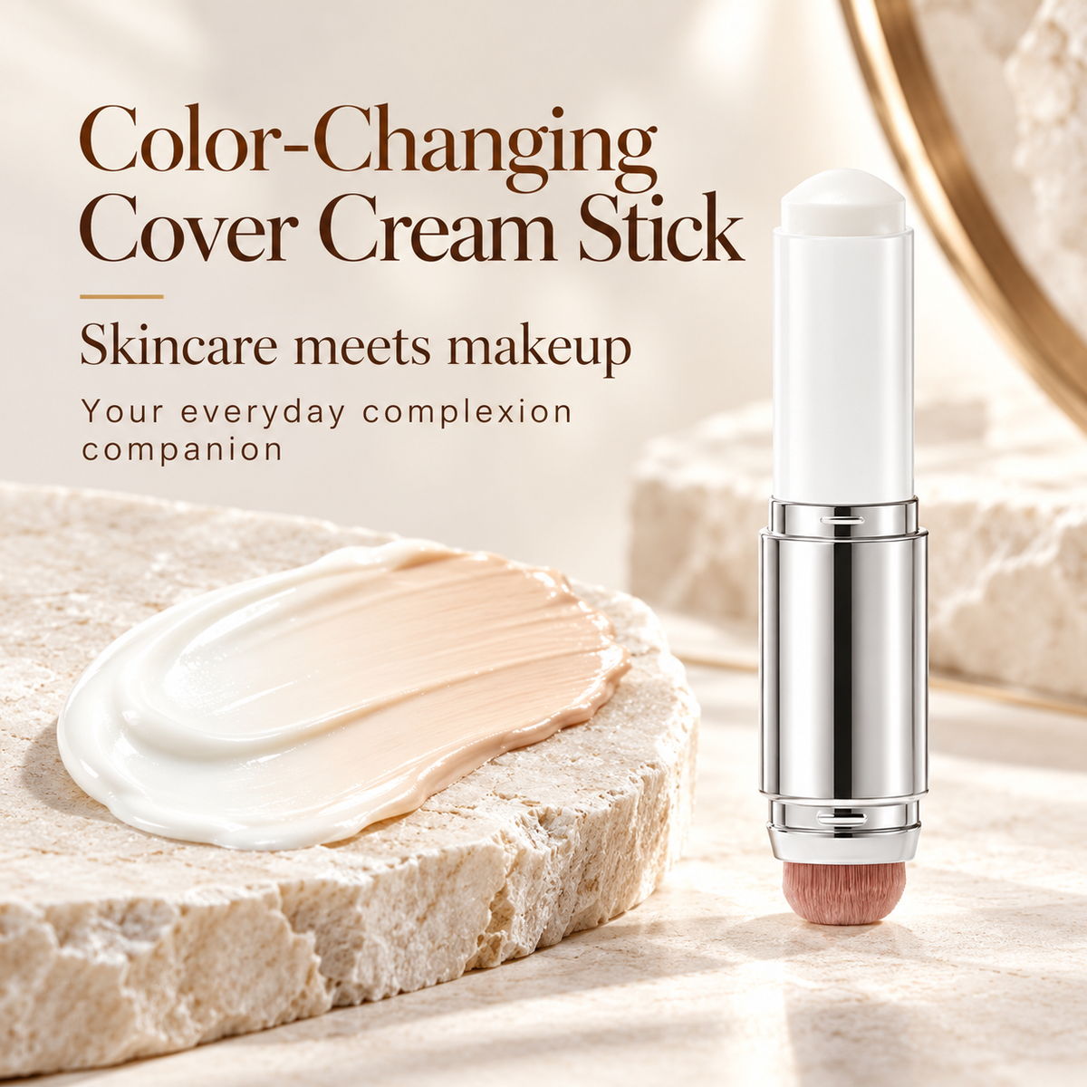 🔥ULTIMO GIORNO! ACQUISTA 1 E RICEVI 1 IN OMAGGIO (2 PEZZI IN TOTALE)✨Fondotinta coprente in stick che cambia colore, con trattamento per la pelle e finish naturale💄