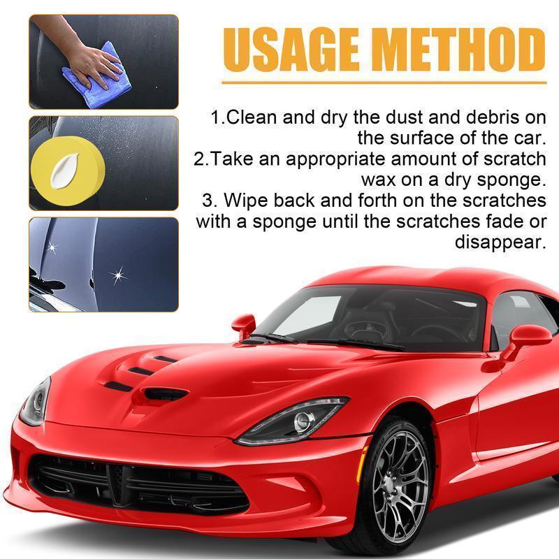 🚗Kit riparazione graffi auto✨Rimuove facilmente piccoli graffi, segni e macchie dalla carrozzeria. Semplice da usare, senza bisogno di officina. Ripristina la lucentezza della vernice, protegge la carrozzeria, ideale per tutti i colori di auto.