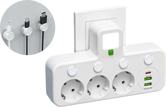 🔌 50% DI SCONTO!🔥Presa multipla intelligente con porte USB