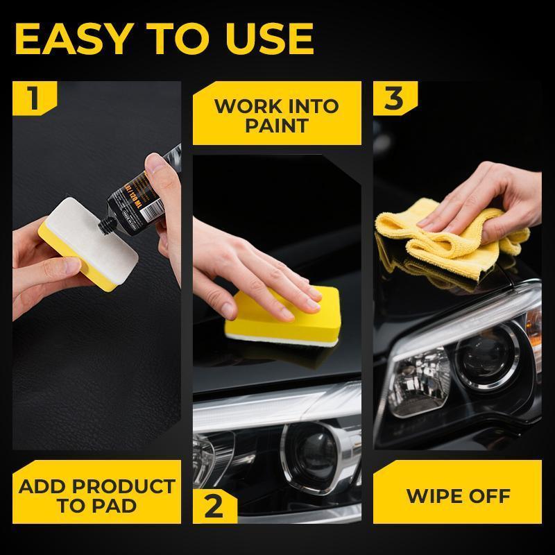 🚗Kit riparazione graffi auto✨Rimuove facilmente piccoli graffi, segni e macchie dalla carrozzeria. Semplice da usare, senza bisogno di officina. Ripristina la lucentezza della vernice, protegge la carrozzeria, ideale per tutti i colori di auto.