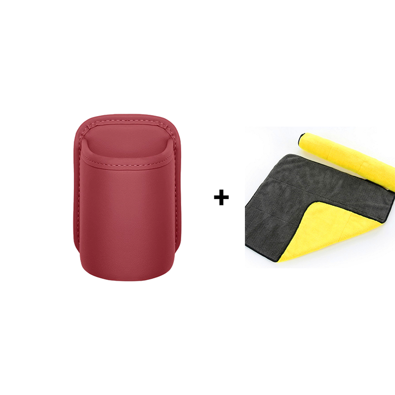 Portabicchieri universale in pelle PU per portiera auto