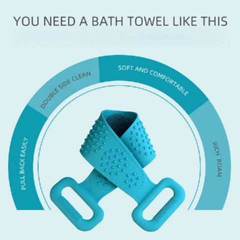 🛁🧻 50% SCONTO! Smettila di contorcerti per lavarti la schiena! Questa lunga spazzola da bagno in silicone con manico raggiunge ogni angolo, pulisce in profondità ed è più igienica di qualsiasi spugna.