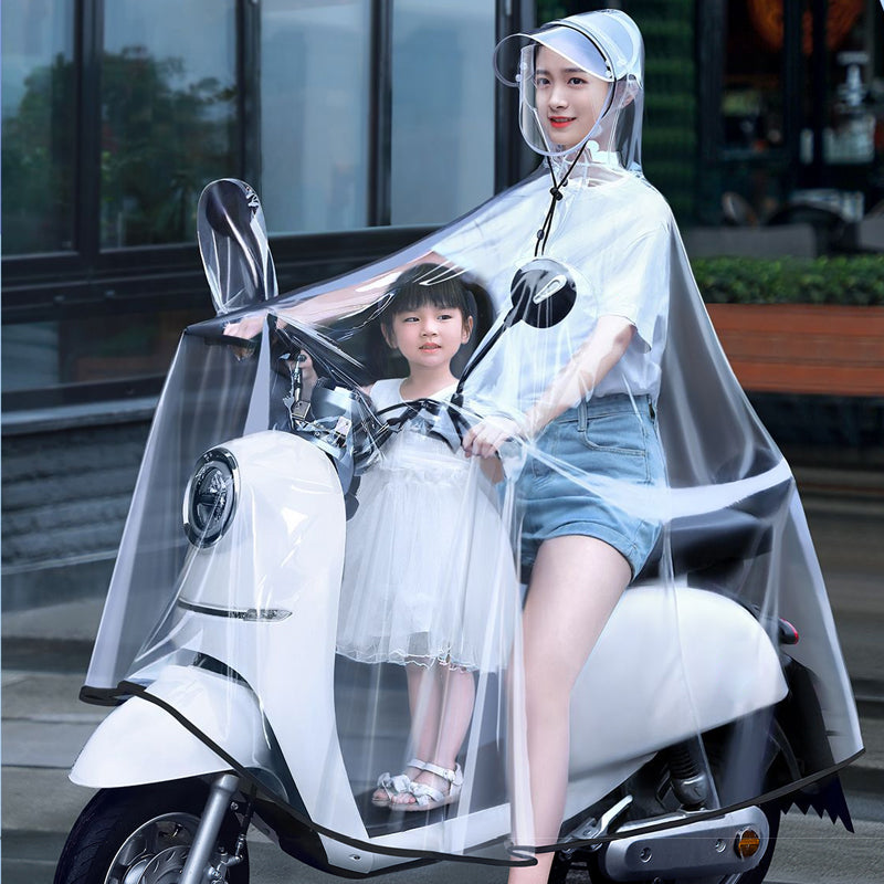 🌧️✨ Impermeabile per scooter elettrico – Dì Addio a Bagnarsi e Visibilità Ridotta! 🚫 Materiale impermeabile resistente, pannello trasparente e protezione dal vento 🛵