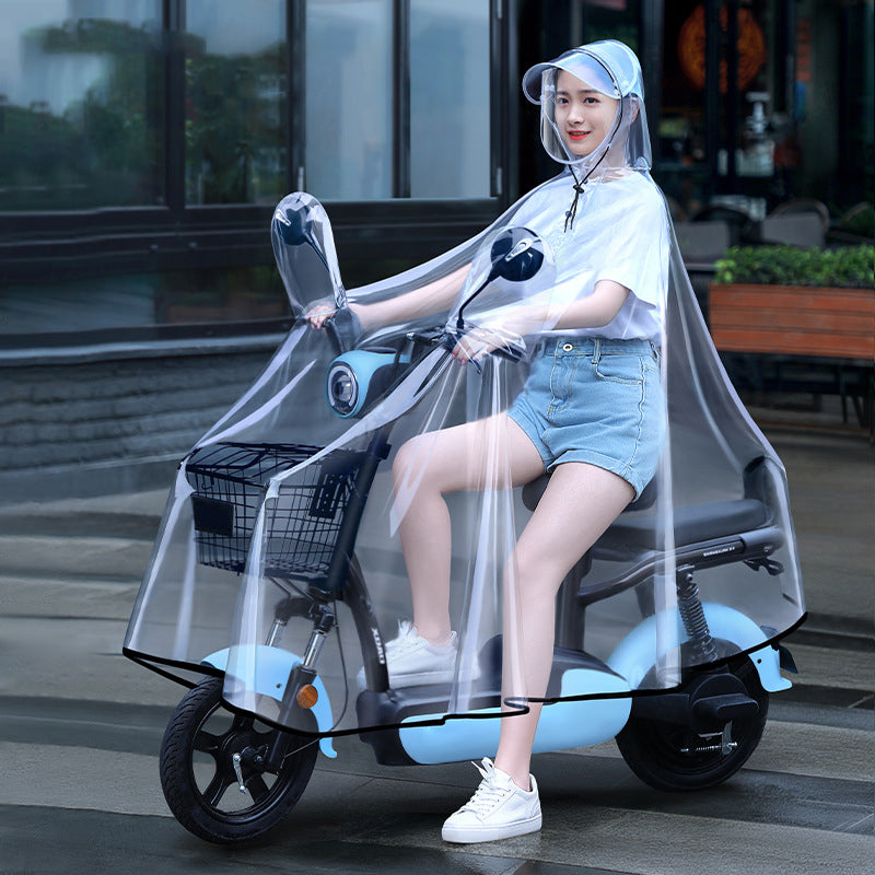 🌧️✨ Impermeabile per scooter elettrico – Dì Addio a Bagnarsi e Visibilità Ridotta! 🚫 Materiale impermeabile resistente, pannello trasparente e protezione dal vento 🛵