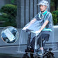🌧️✨ Impermeabile per scooter elettrico – Dì Addio a Bagnarsi e Visibilità Ridotta! 🚫 Materiale impermeabile resistente, pannello trasparente e protezione dal vento 🛵