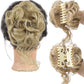 Posticcio per capelli raccolti in uno chignon disordinato, posticcio per capelli ricci e mossi raccolti in una coda di cavallo da indossare tutti i giorni