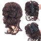 Posticcio per capelli raccolti in uno chignon disordinato, posticcio per capelli ricci e mossi raccolti in una coda di cavallo da indossare tutti i giorni