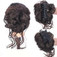 Posticcio per capelli raccolti in uno chignon disordinato, posticcio per capelli ricci e mossi raccolti in una coda di cavallo da indossare tutti i giorni