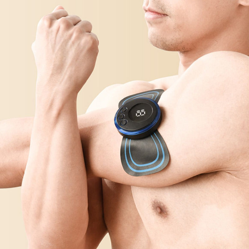 🔥 COMPRA 1, OTTIENI 1 GRATIS! 🔥Massaggiatore Portatile con 8 Modalità e Schermo LCD - Mini Stimolatore Muscolare per il Sollievo dal Dolore