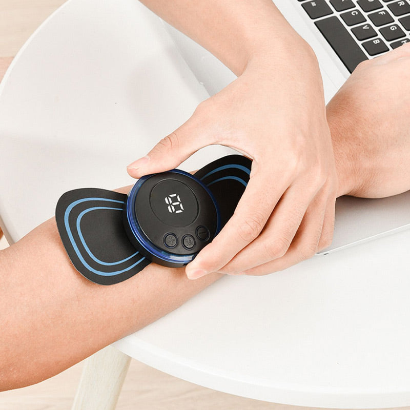 🔥 COMPRA 1, OTTIENI 1 GRATIS! 🔥Massaggiatore Portatile con 8 Modalità e Schermo LCD - Mini Stimolatore Muscolare per il Sollievo dal Dolore