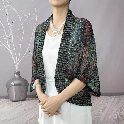 Fashion Long Sleeve Hollow Shawl