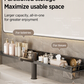 🥳2026 NUOVO ARRIVO🥳💞50K+ VENDUTI!🔥50% DI SCONTO! 🛁🧺 Mensola da Bagno Senza Foratura Montata a Parete — Fissaggio a Manopola Rotante, Tenuta Stabile, Facile Installazione ✨