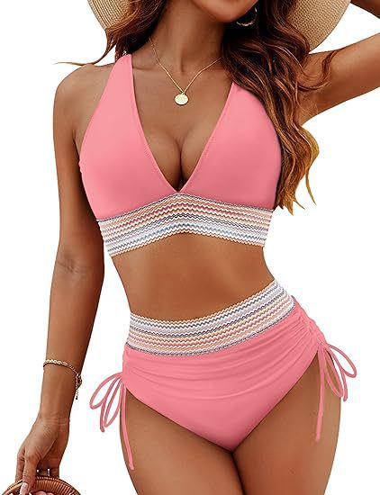 🥳2026 SCONTO HOT SALE🥳💞50K+ VENDUTI!⚡💥 50% SCONTO! Bikini Patchwork Set 2 Pezzi – Scollo a V e Vita Alta, 2 colori disponibili. Tessuto confortevole e aderente – stile perfetto per la spiaggia! 🛡️✨
