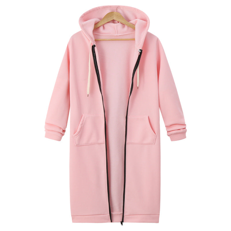 🔥✨ Felpa con Cappuccio e Zip in Pile da Donna