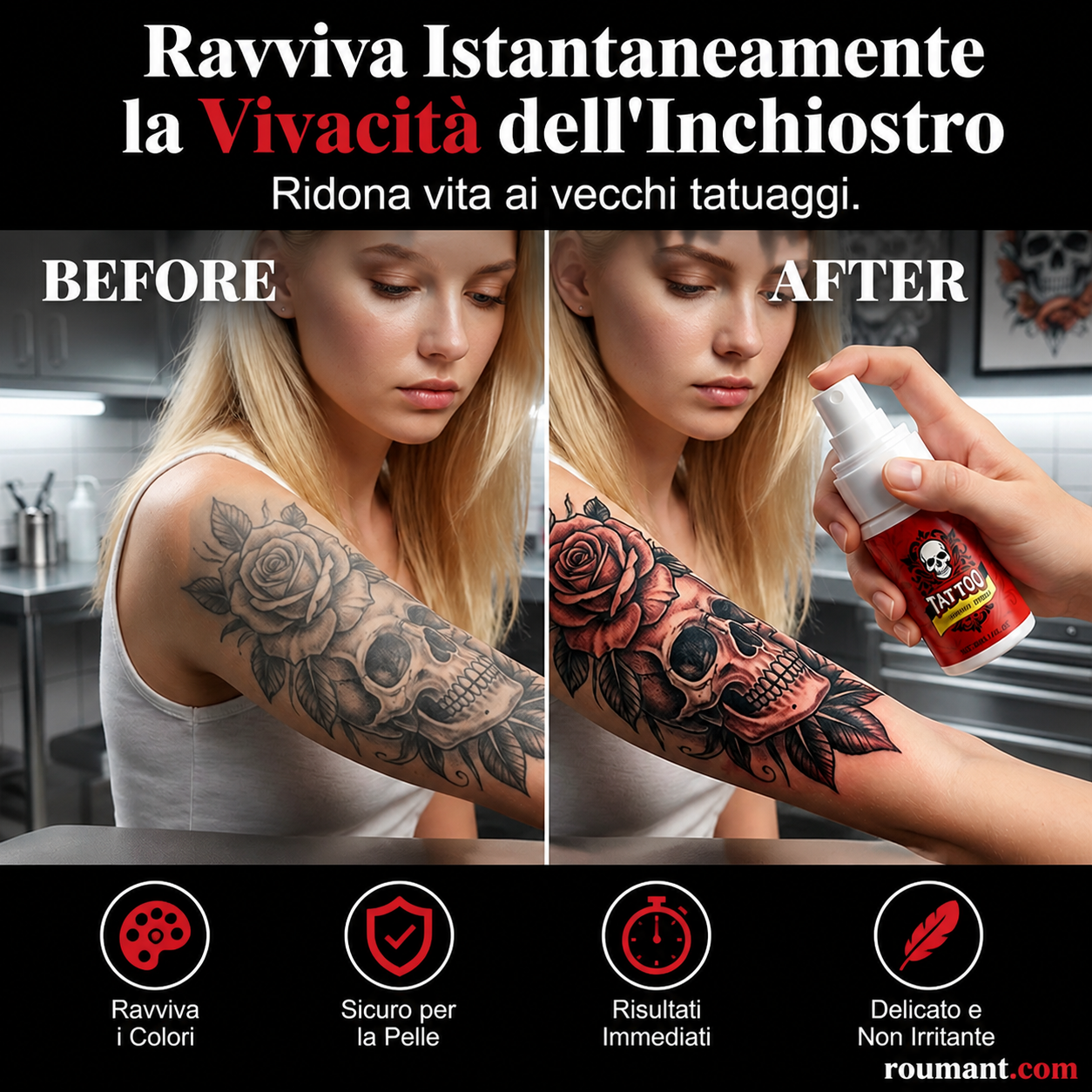 🔥🐯Spray idratante per la cura del tatuaggio🦁