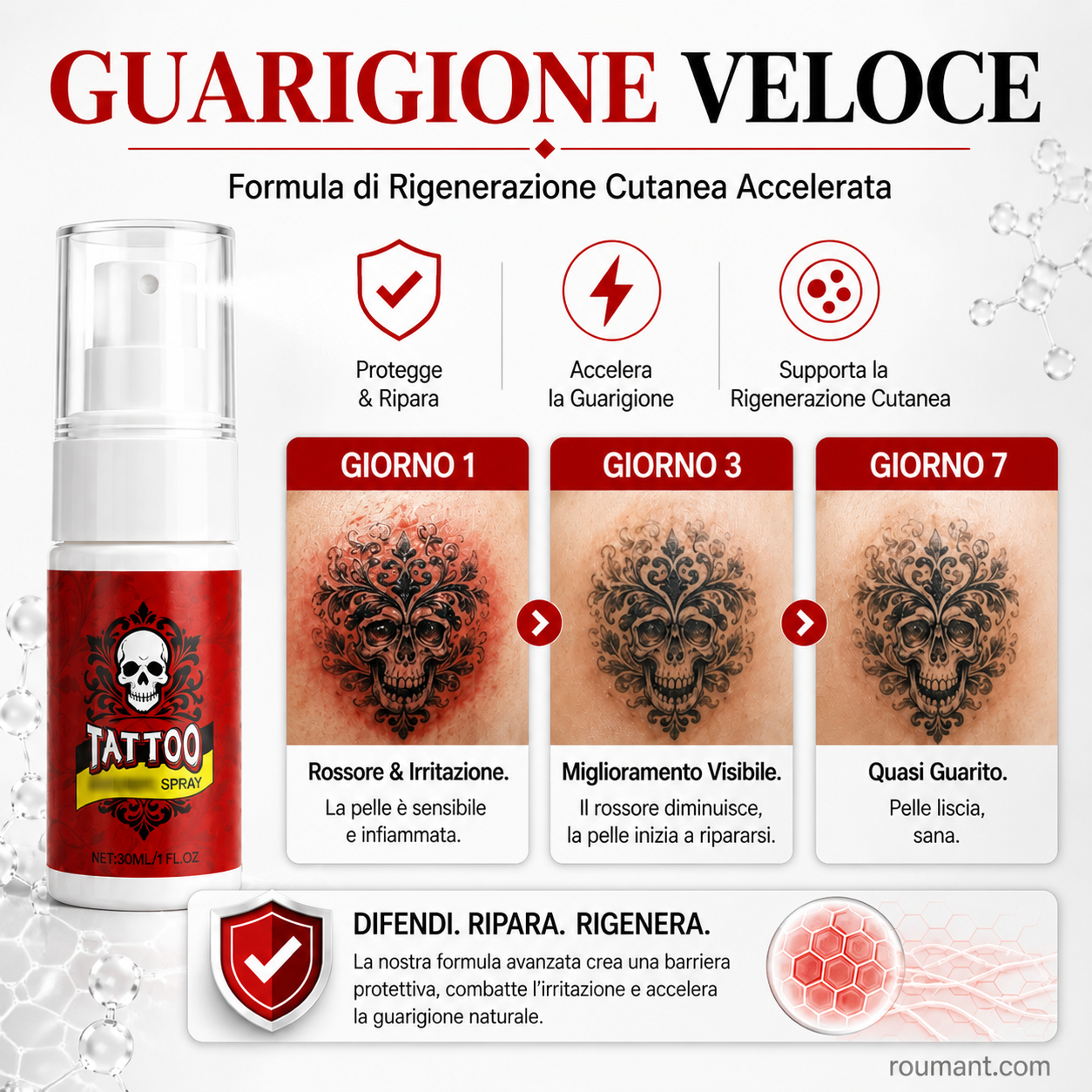 🔥🐯Spray idratante per la cura del tatuaggio🦁