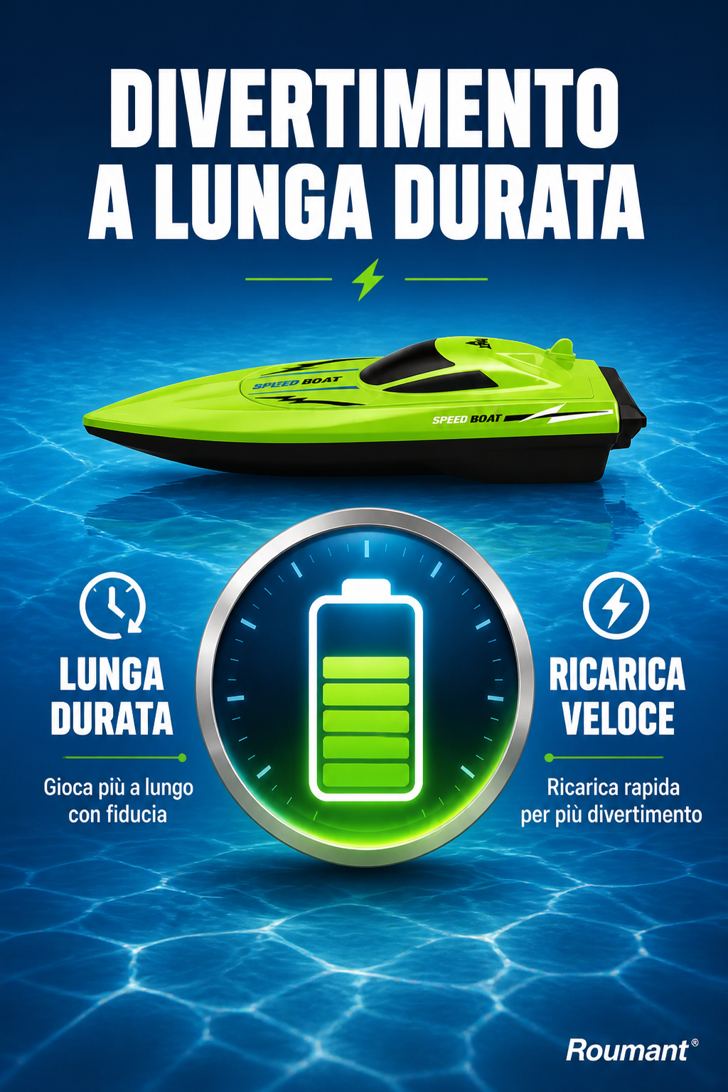 🎮🚢 HALVE PRIJS! 2,4 GHz supersnelle RC-raceboot con due motori 🌊 ⚡ –50% SCONTO (offerta del giorno)