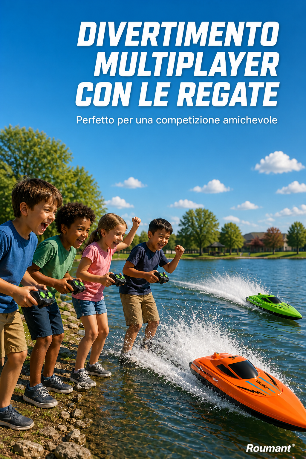 🎮🚢 HALVE PRIJS! 2,4 GHz supersnelle RC-raceboot con due motori 🌊 ⚡ –50% SCONTO (offerta del giorno)