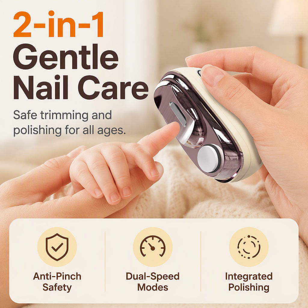 ✂️ SCONTO DEL 50% A TEMPO LIMITATO! 💅 Tagliaunghie e lucidatore elettrico intelligente 2 in 1 🌟