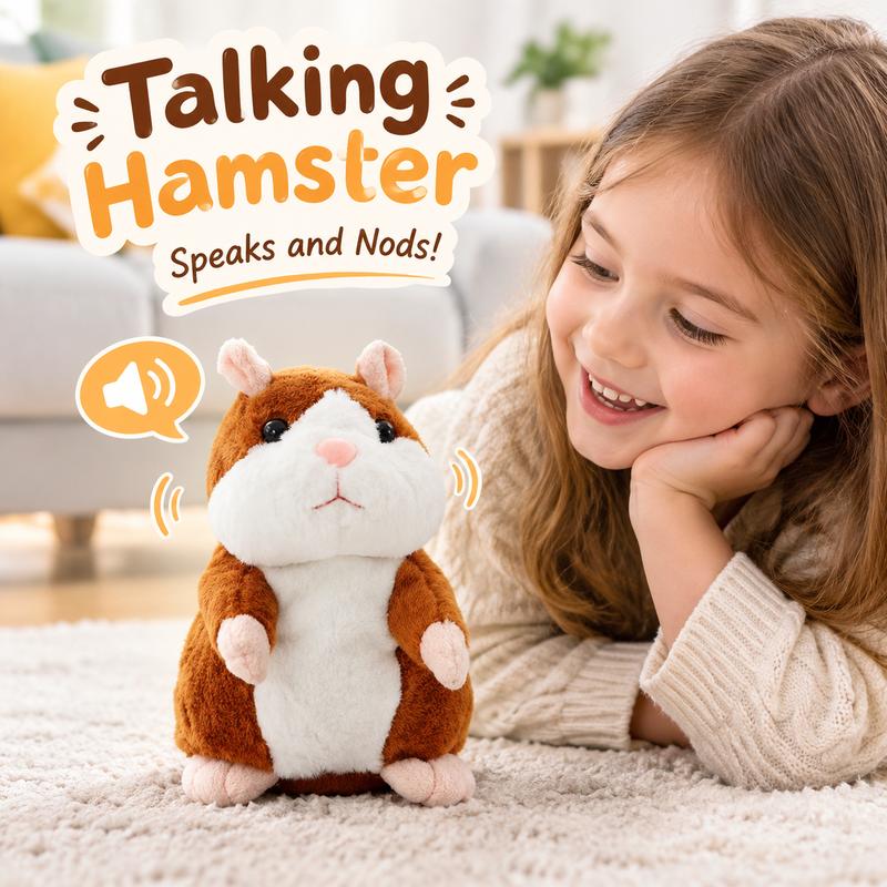 🐹 Ultimo giorno al prezzo speciale di €23.99! ✨Criceto parlante di peluche – ripete tutto ciò che dici, scuote automaticamente la testa e diverte bambini e adulti.🎁