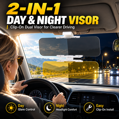 Visiera universale HD antiriflesso per auto, per il giorno e la notte