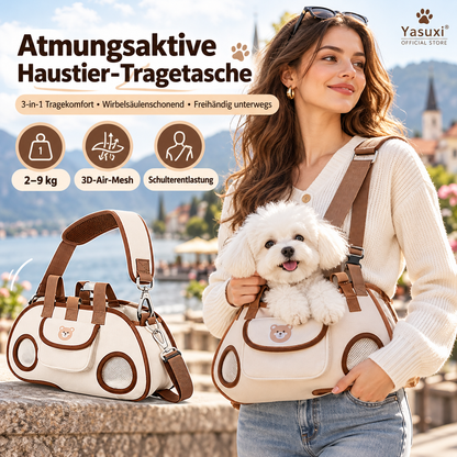 🐶 50 % RABATT 🐾 3-in-1 Haustier-Tragetasche – Atmungsaktiv, ergonomisch & bequem für kleine Hunde und Katzen