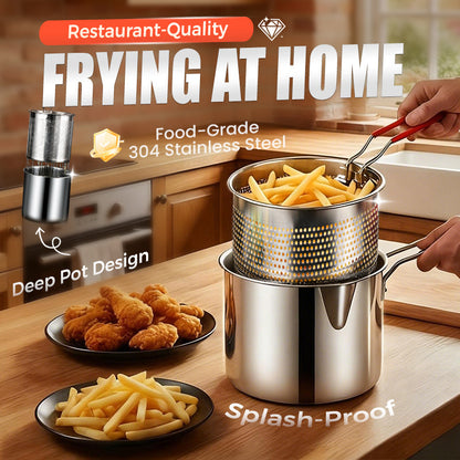 🔥ULTIMO GIORNO SALDI 63% OFF🎁Friggitrice Multifunzionale in Acciaio Inox 304
