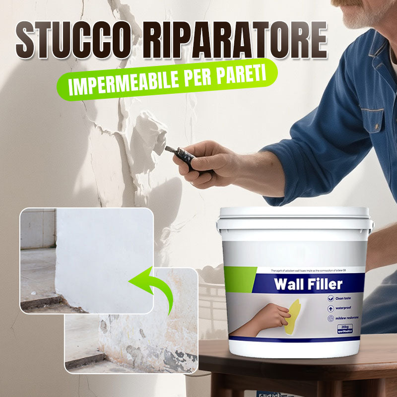 Stucco Riparatore Impermeabile e Anti-Muffa per Pareti