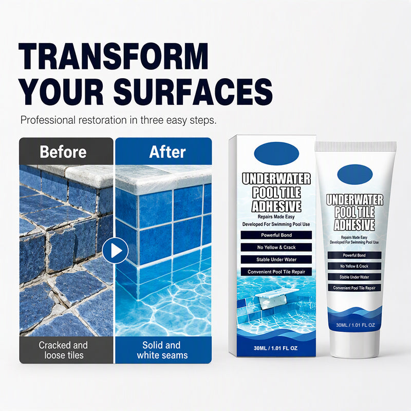 🥳SUPER OFFERTA 2026🥳💞OLTRE 50.000 VENDUTI!💧🔧Adesivo subacqueo ad alta resistenza per piastrelle piscina. Incolla istantaneamente sott’acqua, non devi svuotare la piscina e non serve un tecnico.