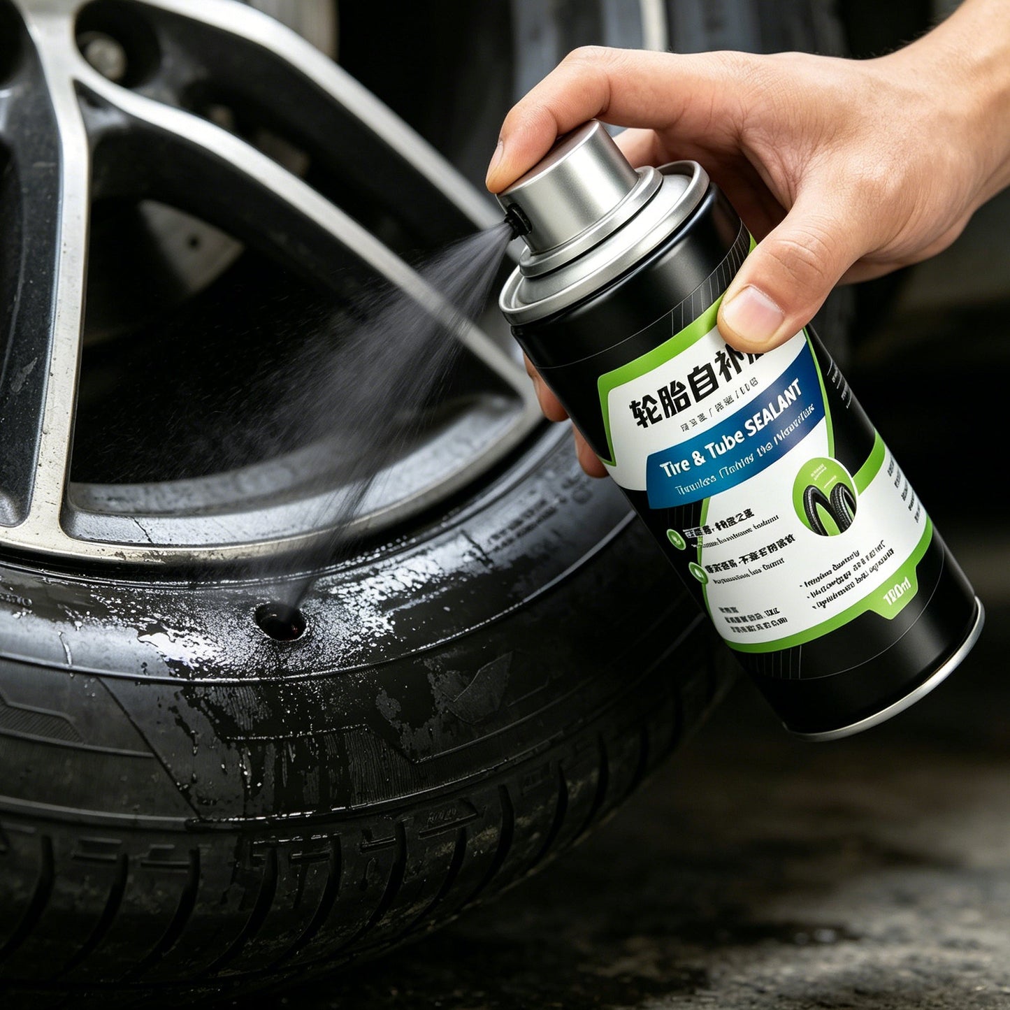 💥Super offerta🍃Sigillante per la riparazione delle camere d'aria💨 Ripara rapidamente le forature e continua a pedalare